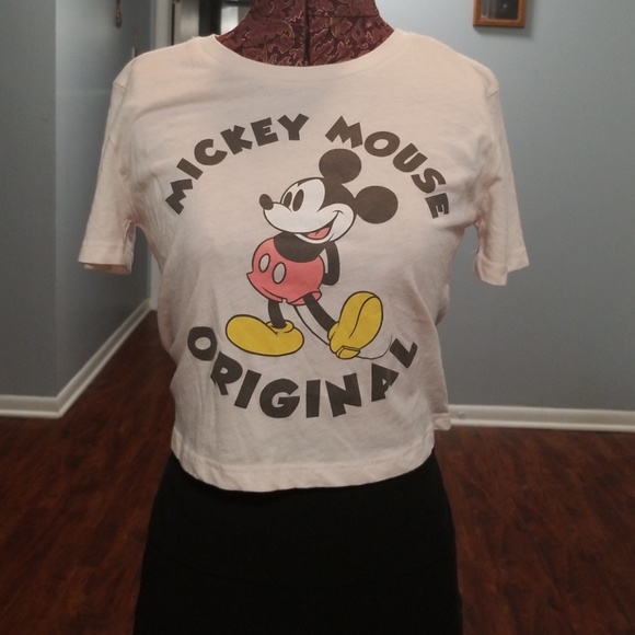 Disney Brand Mickey Mouse Crop Top - Picture 1 of 4